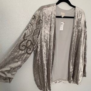 Velvet beaded jacket